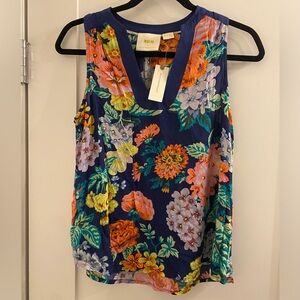 Anthropologie Floral Tank